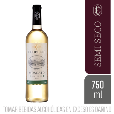 TOTTUS - Vino Blanco Moscato Ecopello 750 Ml - BOTELLA 750 ML