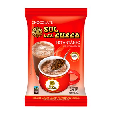 SOL DEL CUSCO - Chocolate Instantáneo Para Taza Sol De Cuzco 90 g - Bolsa 90 gr