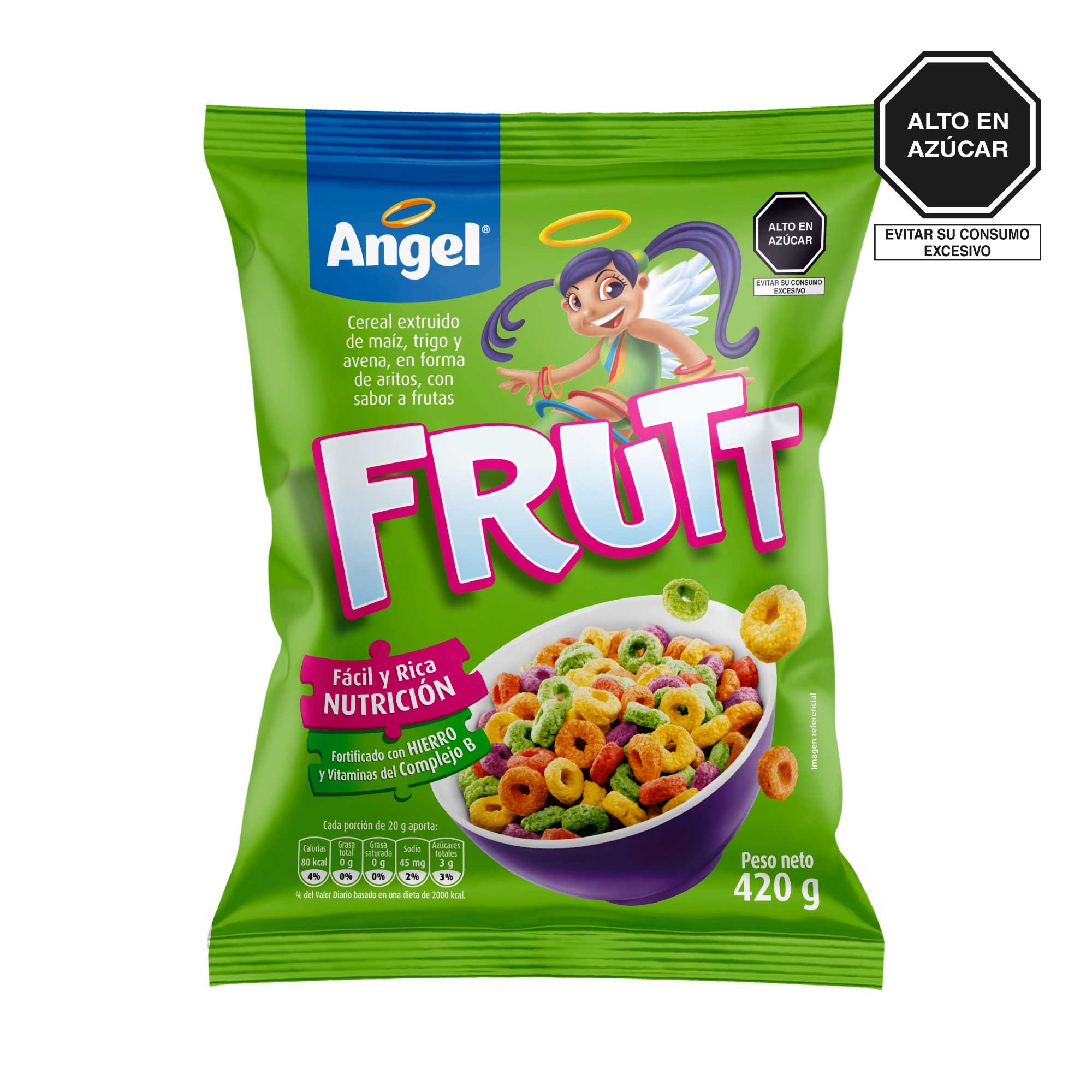 Cereal Angel Frutt De Maíz En Aros Frutal 420 G