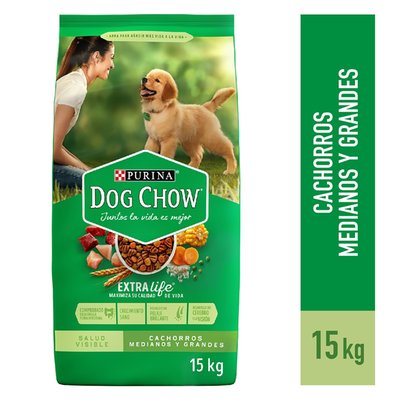 DOG CHOW - Comida Para Perros Dog Chow Medianas Y Grandes Sabor Pollo 15 Kg - Bolsa 15 kg