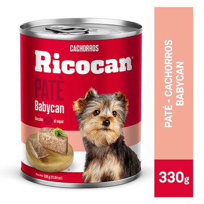 RICOCAN - Comida Húmeda Para Perros Ricocan Cachorros Babycan 330 g - Lata 330 g