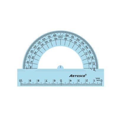 ARTESCO - Transportador 180° 10 cm