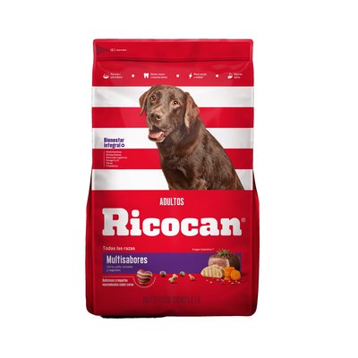 RICOCAN - Comida Para Perros Ricocan Adultos Sabor Multisabores 8 kg - Bolsa 8 kg
