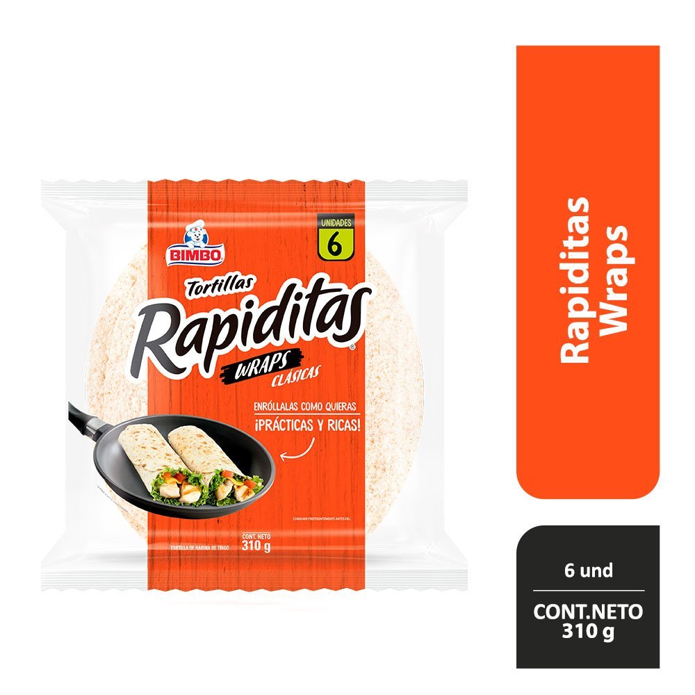 Tortilla De Harina De Trigo Wrap Bimbo 310 g