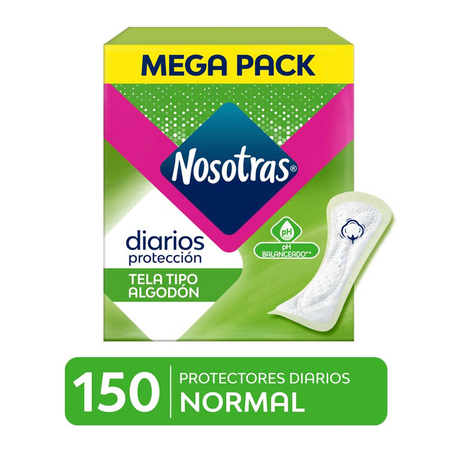Protectores Diarios Nosotras Normal 150 Und 0820