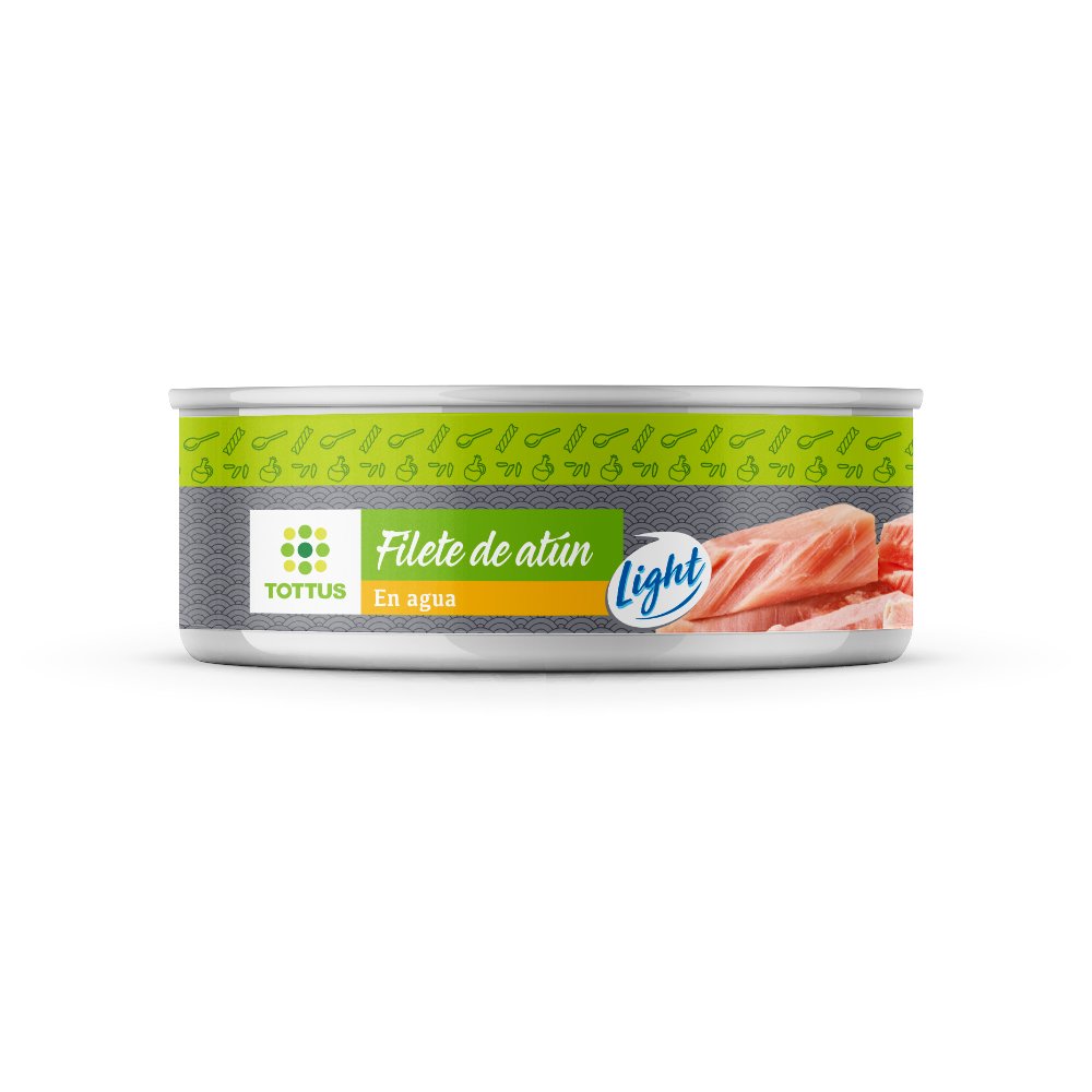 Filetes De Atun En Agua Tottus 