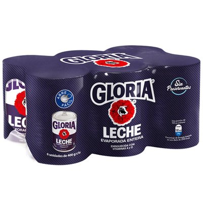 GLORIA - Six Pack Leche Gloria Entera - 6 UNIDADES
