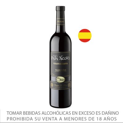 Pata Negra - Vino Tinto Gran Reserva España 750 Ml - BOTELLA 750 ML