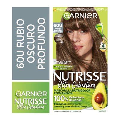 NUTRISSE - Tinte Para Cabello Ultra Cobertura 600 Rubio Oscuro Nutrisse 157 Ml - Caja 1 und
