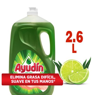 AYUDIN - Lavavajillas Líquido Limón 2.6 Lt - Envase 2.6L
