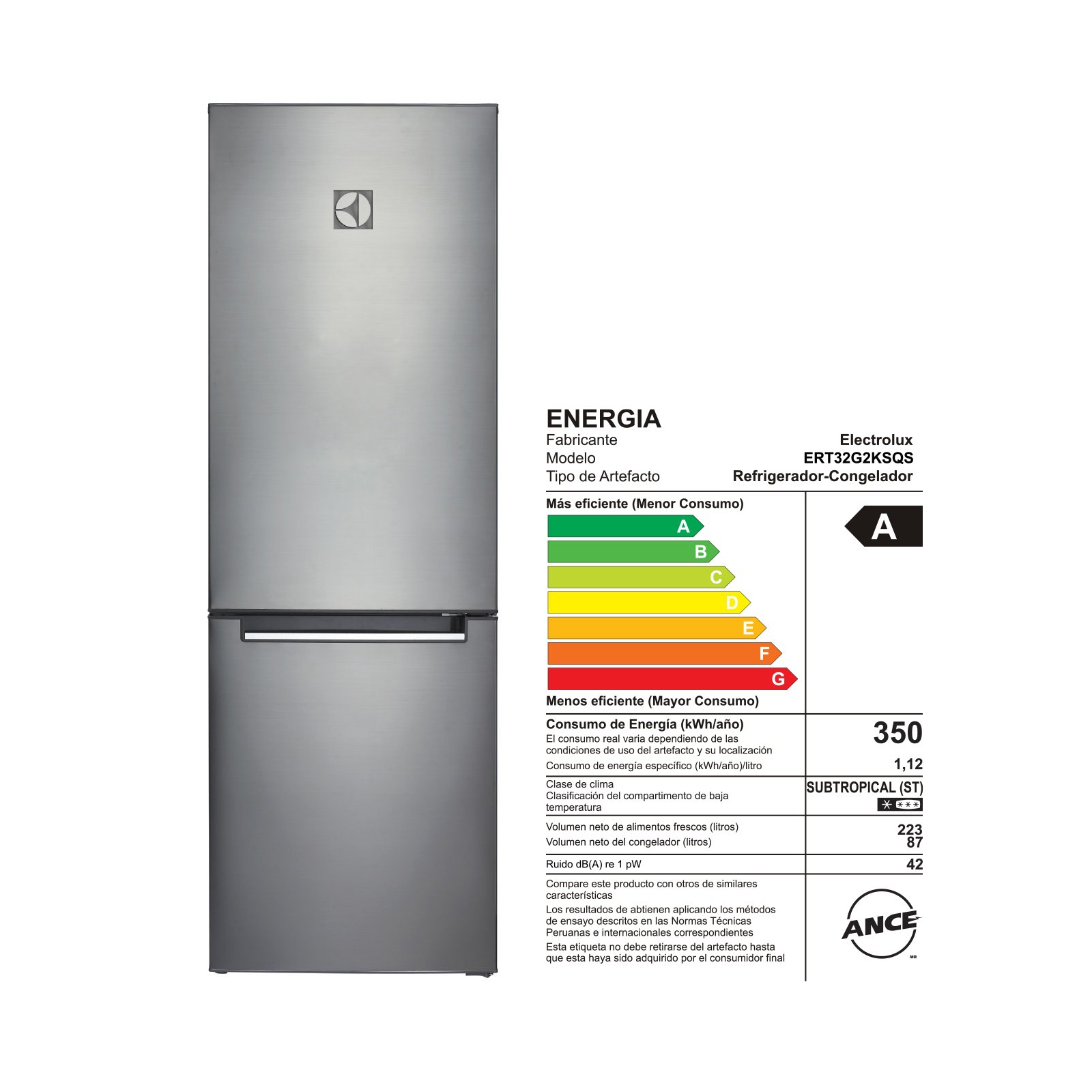 Refrigerador No Frost Bottom Freezer 317Lt - ERQR32E2HUS