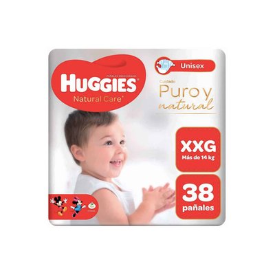 HUGGIES - Pañales Huggies Natural Care Xxg 38 Unidades