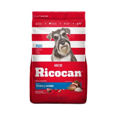 RICOCAN - Comida Para Perros Ricocan Adultos Pequeñas Sabor Cordero Y Cereales 15 Kg - Bolsa 15 kg