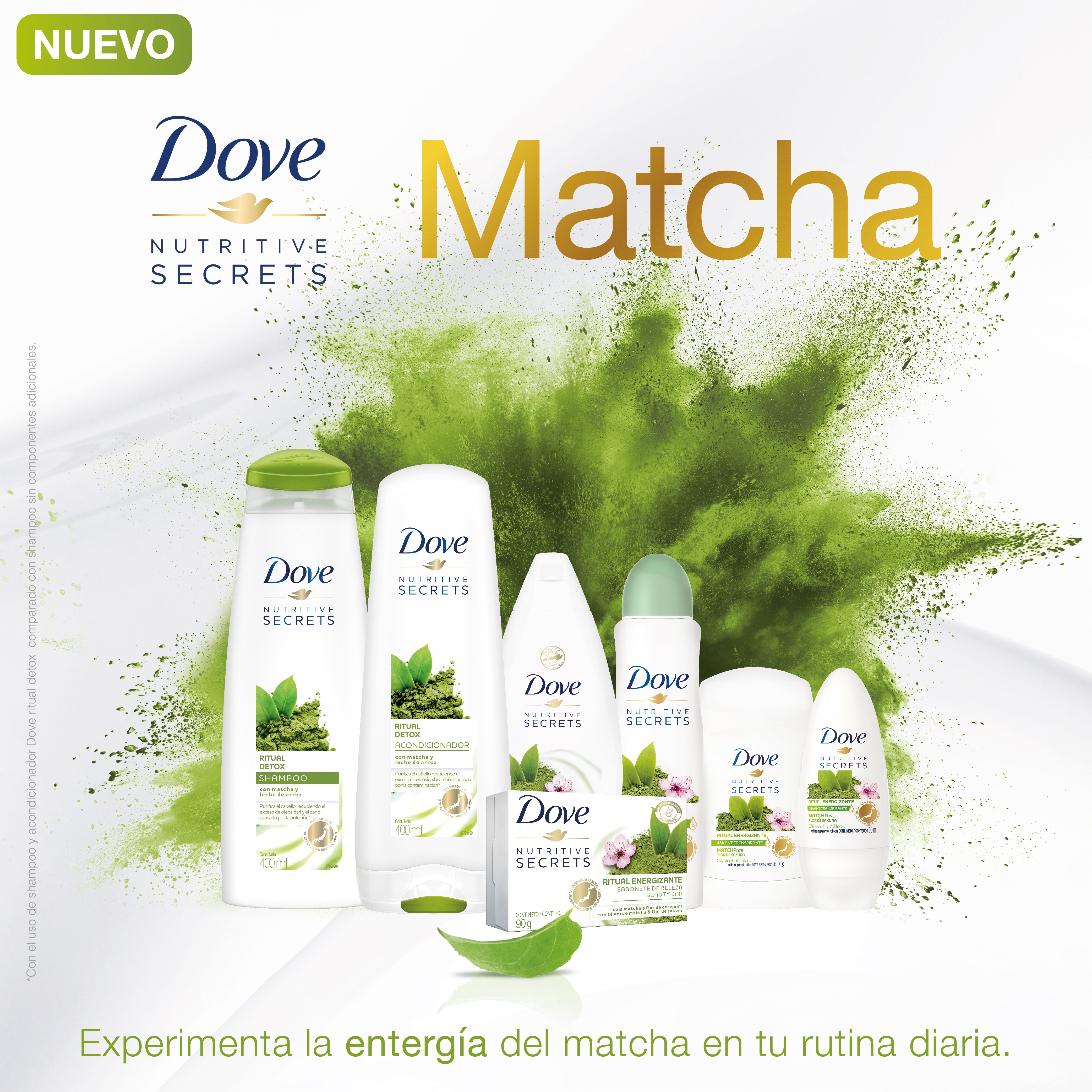SHAMPOO RITUAL DETOX CON MATCHA DOVE 400 ML