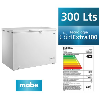 MABE - Congeladora 300 L Blanca Chm300Pb2