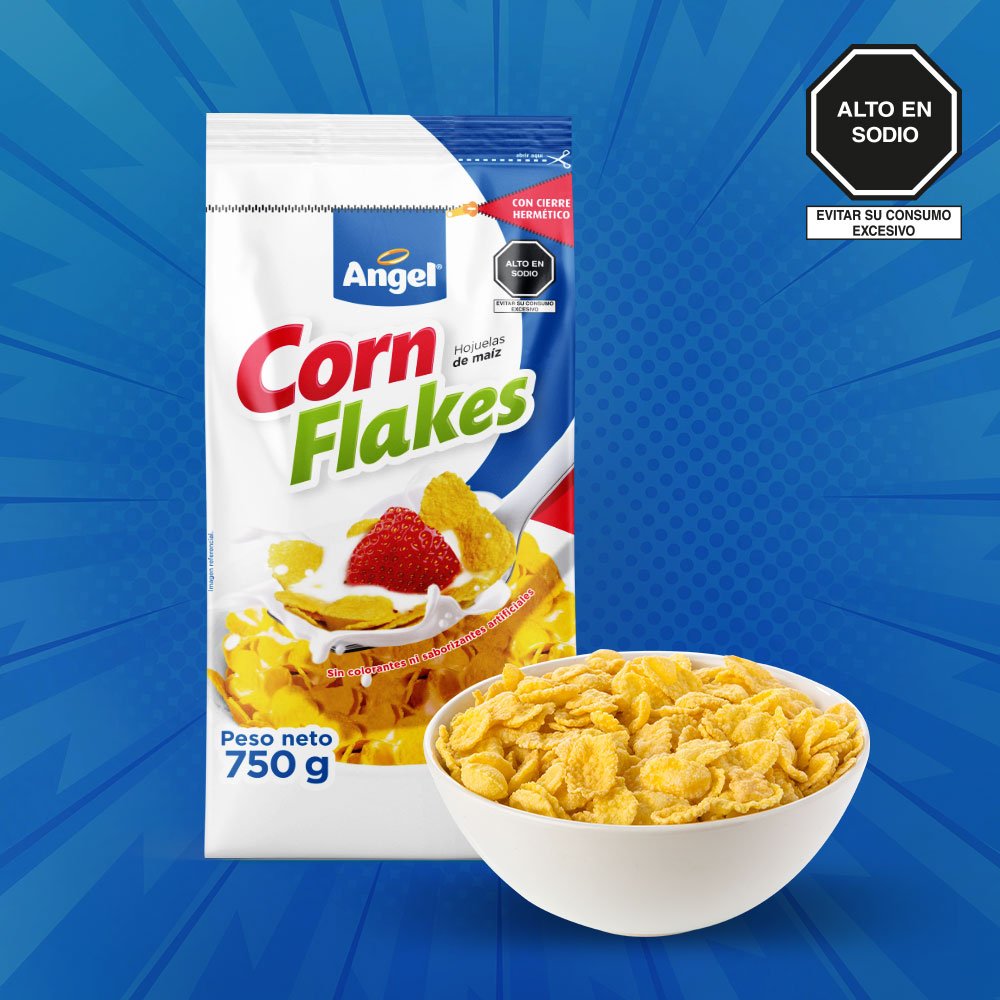 Hojuelas De MaÍz Angel Corn Flakes 750 Gr