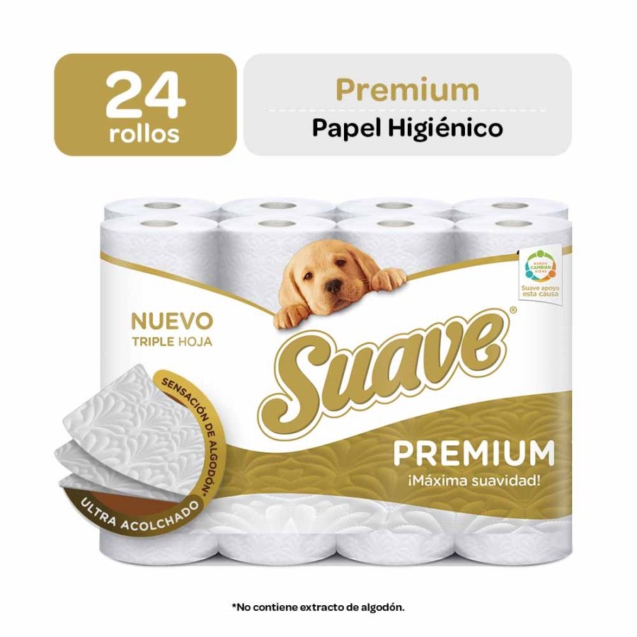 Papel Higiénico Suave Premium 24 Rollos Papel Higiénico Suave Premium 24 Rollos