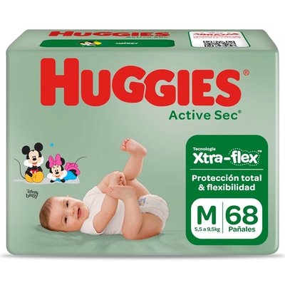 pañales huggies 68 unidades