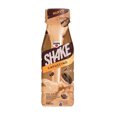 GLORIA - Bebida Shake UHT Cappuccino Botella 330 mL