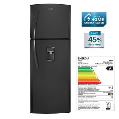 MABE - Refrigeradora 420 L Grafito Con Disp