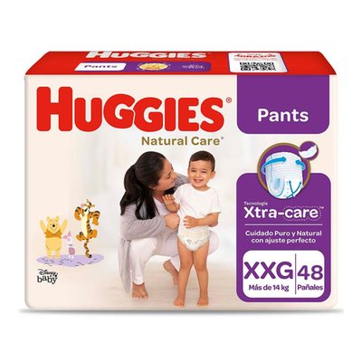 HUGGIES - Pañales Natural Care Pants Huggies Xxg 48 Unidades - UNIDAD