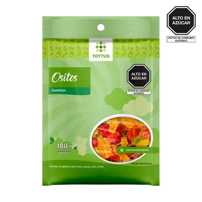 TOTTUS - Gomitas Ositos Empaque 100 g
