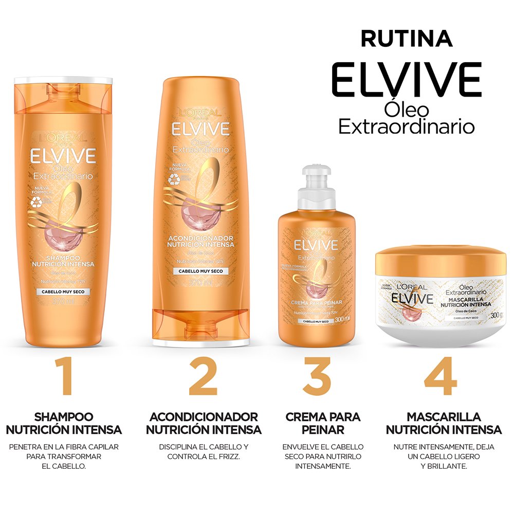 Shampoo Óleo Coco Elvive 370 Ml