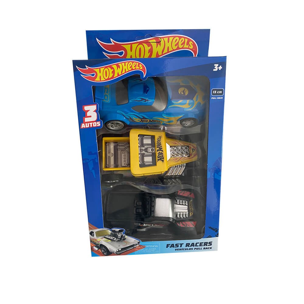 3 Pack Auto Pb Hot Wheels 13 cm