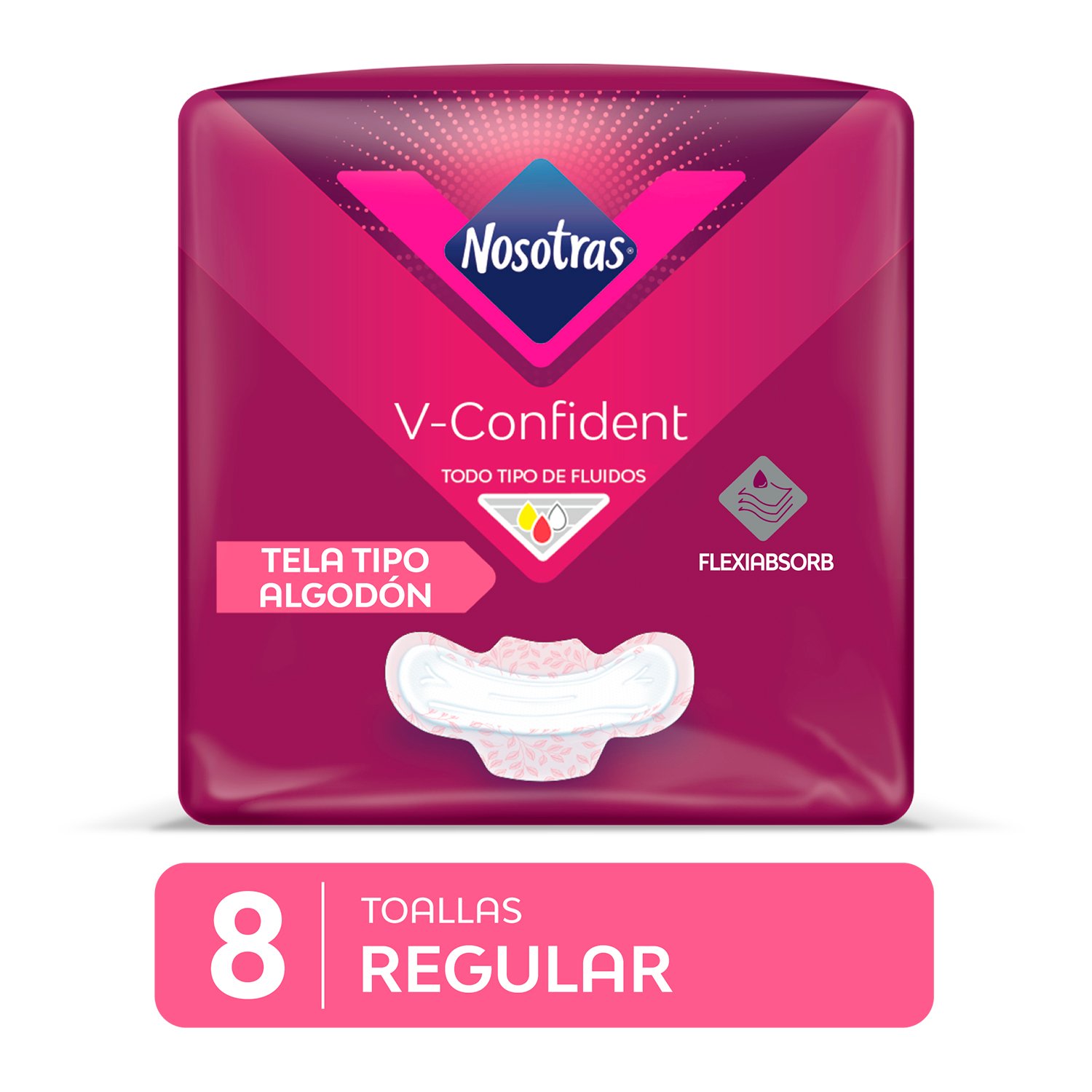 Toallas Higiénicas Nosotras V Confident Regular 8 Und 6222