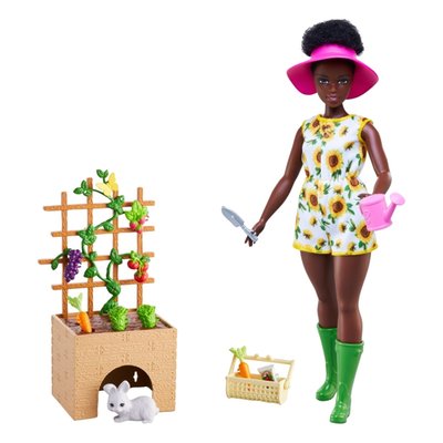 BARBIE - Barbie Estate Set De Jardinería Muñeca Y Mascotas