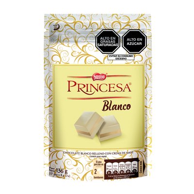 PRINCESA - Chocolate Princesa Blanco Crema Maní 8g
