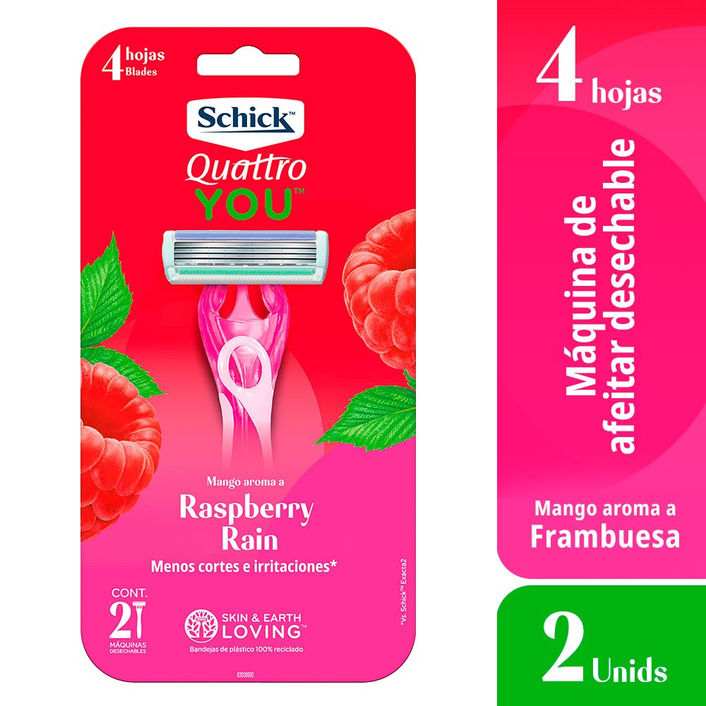 schick quattro raspberry rain