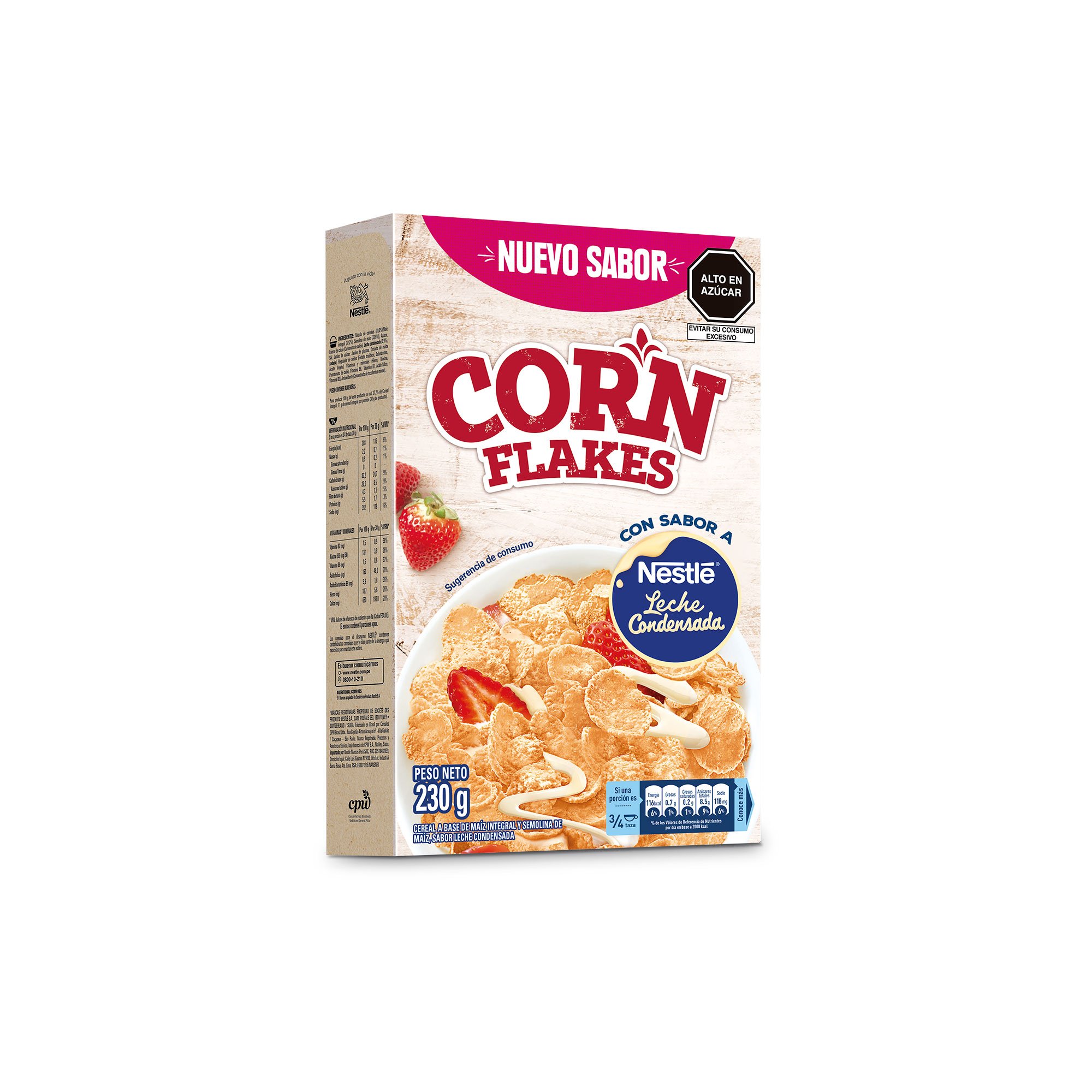 CEREAL CORN FLAKES LECHE CONDENSADA 230 GR