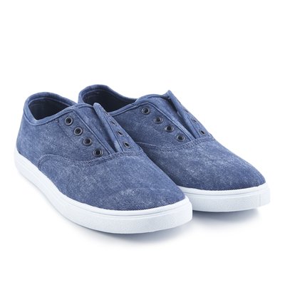 Zapatilla Lona Denim Azul Mujer