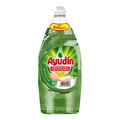 AYUDIN - Two Pack Lavavajilla Líquido Ayudin Limón 900 ml - Envase 900 ml