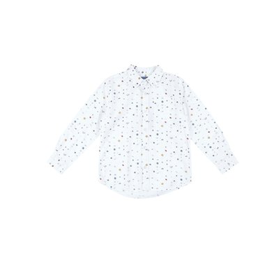 REDWOOD - Camisa Pique Retro Ml Niño Blanco 4