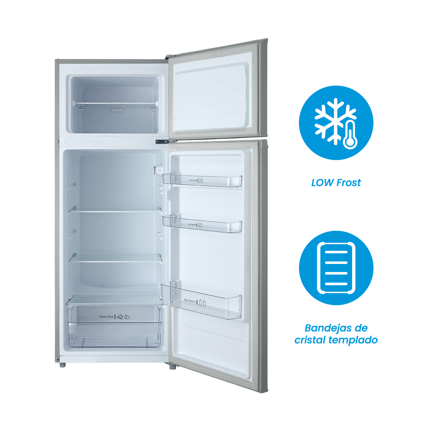 Compara Refrigeradora Low Frost 202L Silver