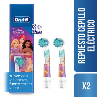 ORAL B - Cabezales de Repuesto para Cepillo Dental Eléctrico Disney Princess Oral-B 2 Unidades