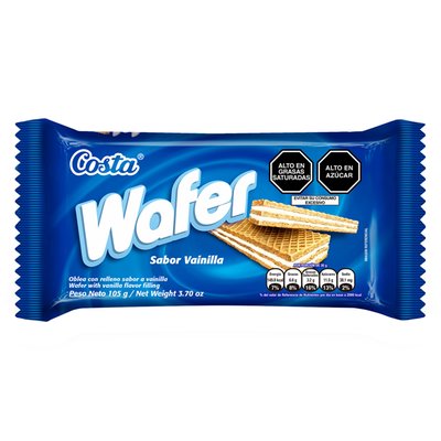 COSTA - Wafer Sabor Vainilla Bolsa 105 g