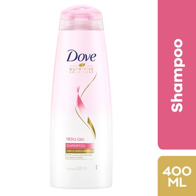 DOVE - Shampoo Hidra Liso Lavado Diario Dove 400 mL