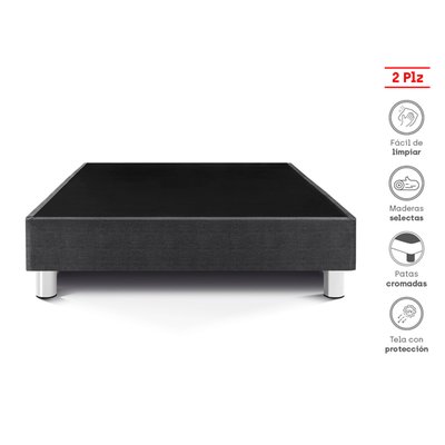 PARAISO - Box Tarima Premium 2 Plazas Acero