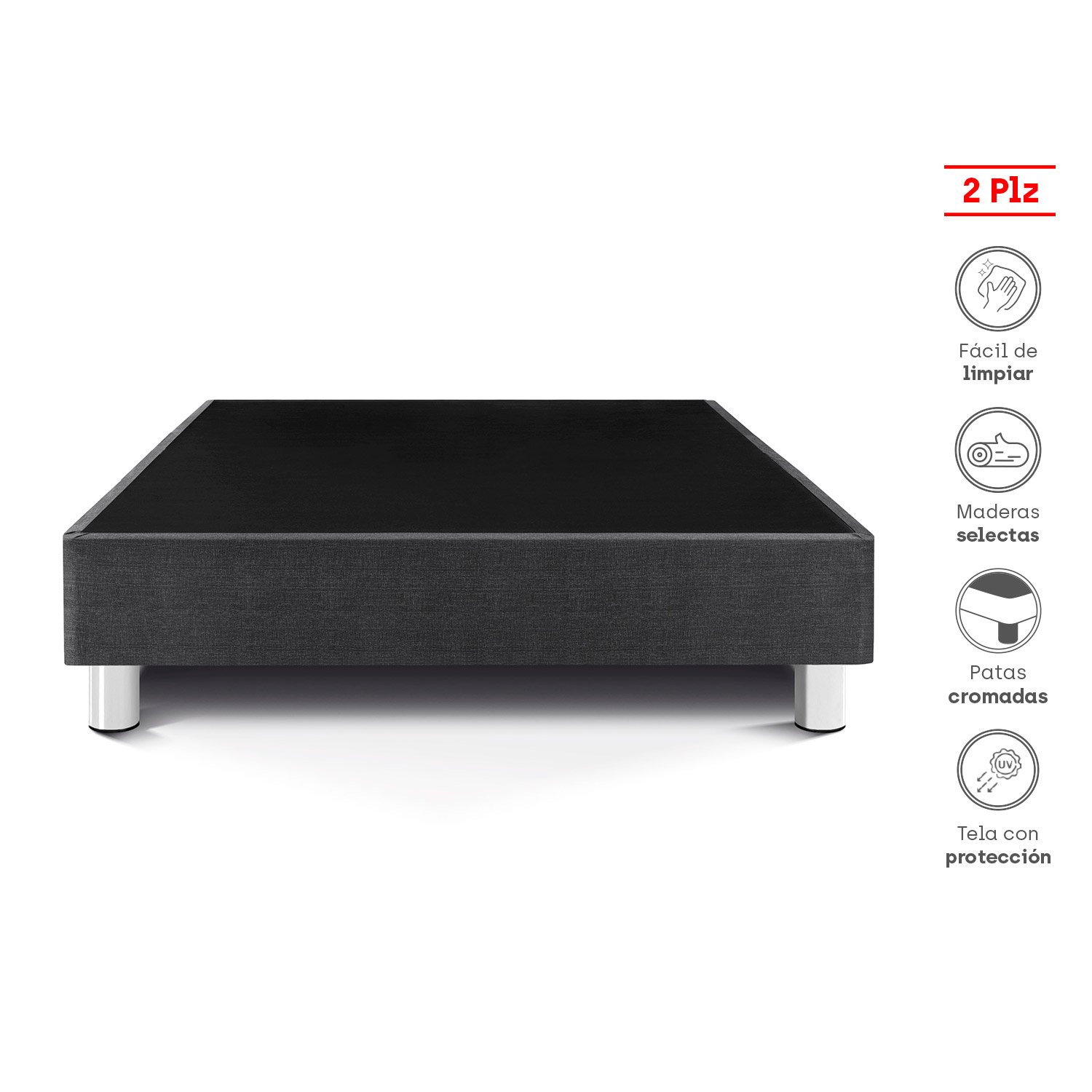 BOX TARIMA PREMIUM 2 PLAZAS ACERO