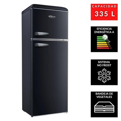 KLIMATIC - Refrigeradora 335Lt Negro Klimatic VINTAGE