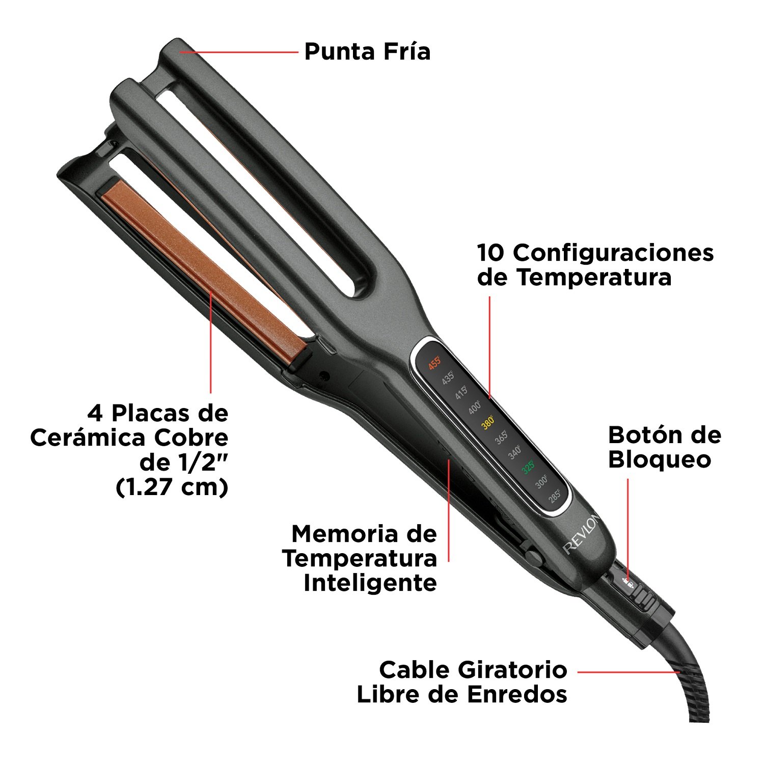 Titanio Alisador De Pelo Tottus Tottus Plancha De Cabello