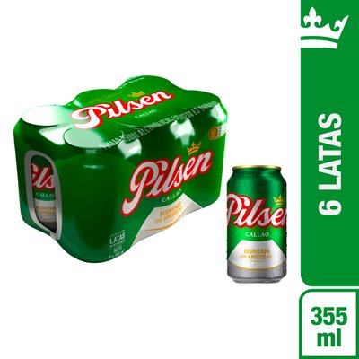PILSEN CALLAO - Six Pack Cerveza Pilsen Lata 355 ml - SIX PACK