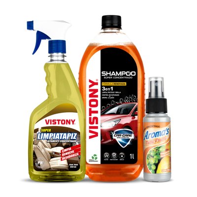 VISTONY - Limpia Tapiz 650Ml+Shampoo 1L+Aroma 59Ml - LIQUIDOS LIMPIEZA