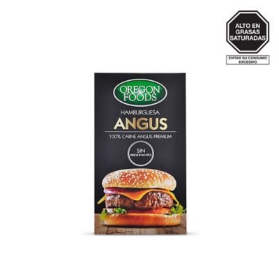 OREGON FOODS - Hamburguesas Angus Best Meat De Carne - 4 UNIDADES